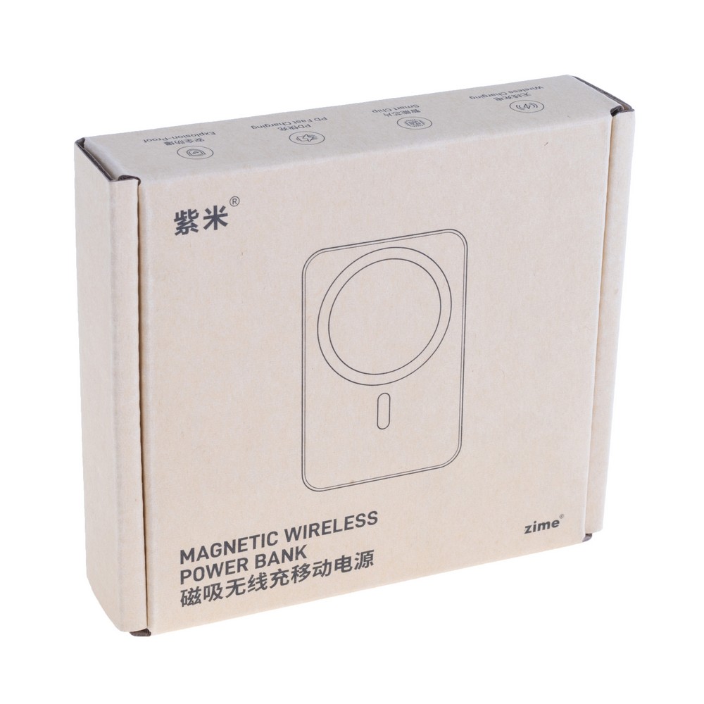 Power Bank 10000mAh 38.5Wh (6000mAh @ 5V/2A) 20W max White (WS-T156 – zime)