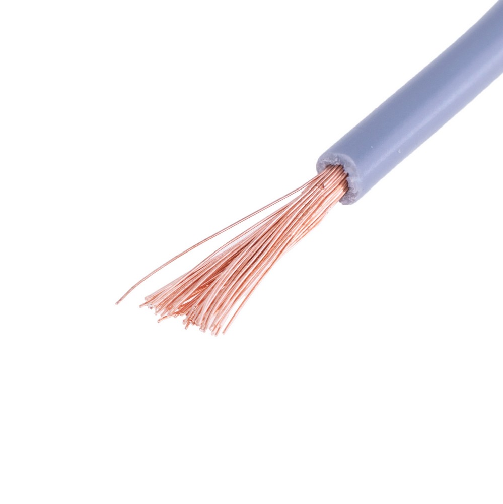 Провід багатожильний 2.5mm² (14AWG, 77xD0.20mm) сірий Провід багатожильний 2.5mm² (14AWG, 77xD0.20mm) сірий