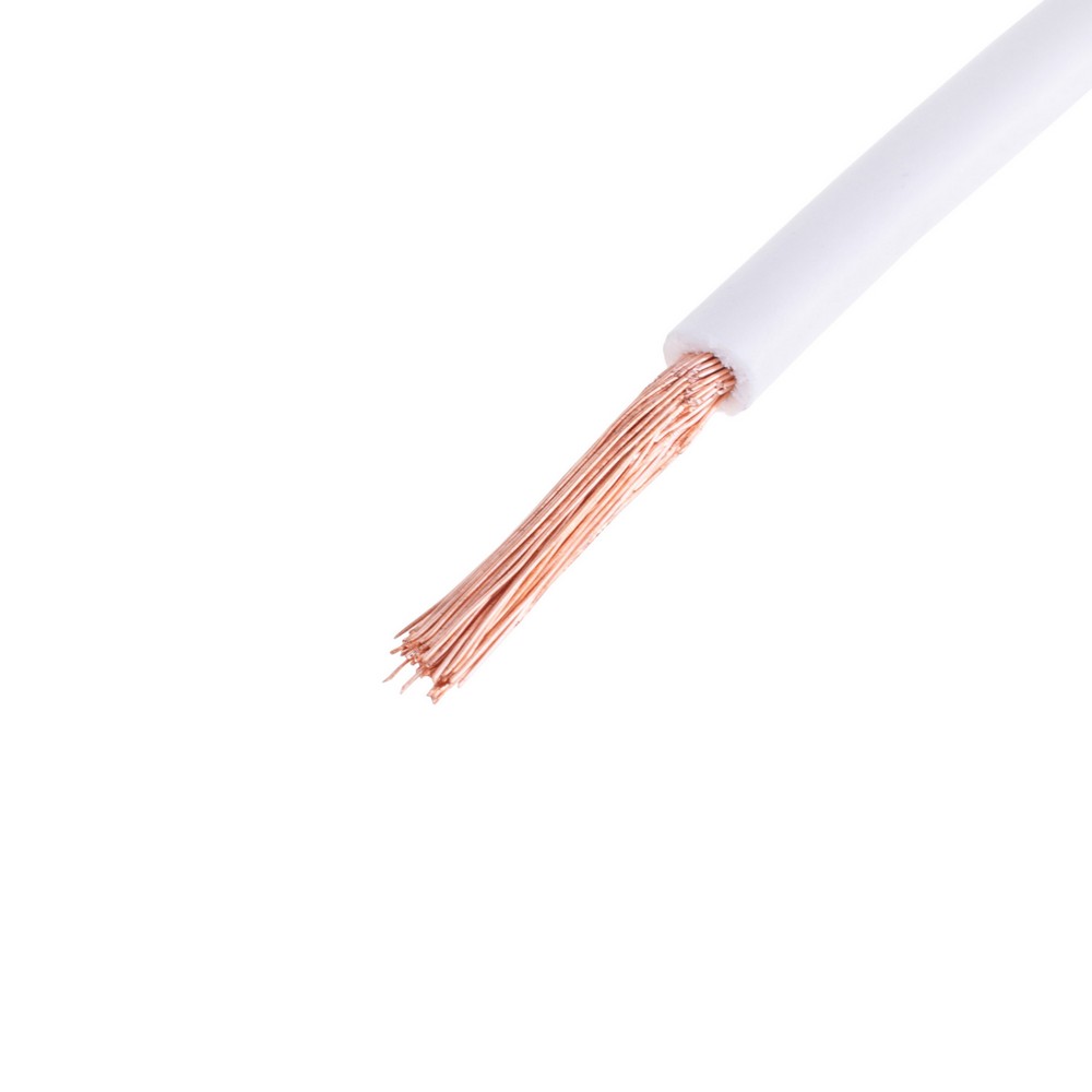Провід багатожильний 2.5mm² (14AWG, 77xD0.20mm) білий Провід багатожильний 2.5mm² (14AWG, 77xD0.20mm) білий