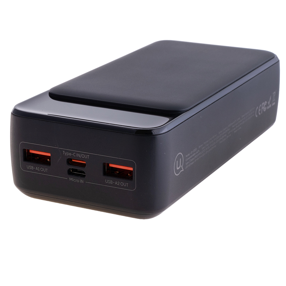 Power Bank 30000mAh (Rated Capacity: 18000mAh) US-CD201 PD20W+QC3.0 чорний (USAMS)