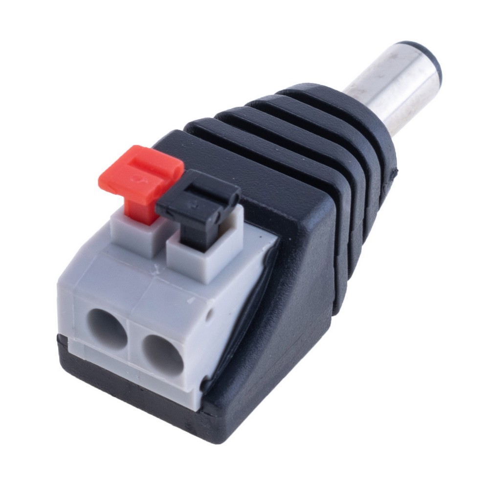 Перехід з клем на 2,1x5,5mm male, DC2.1-T1-B