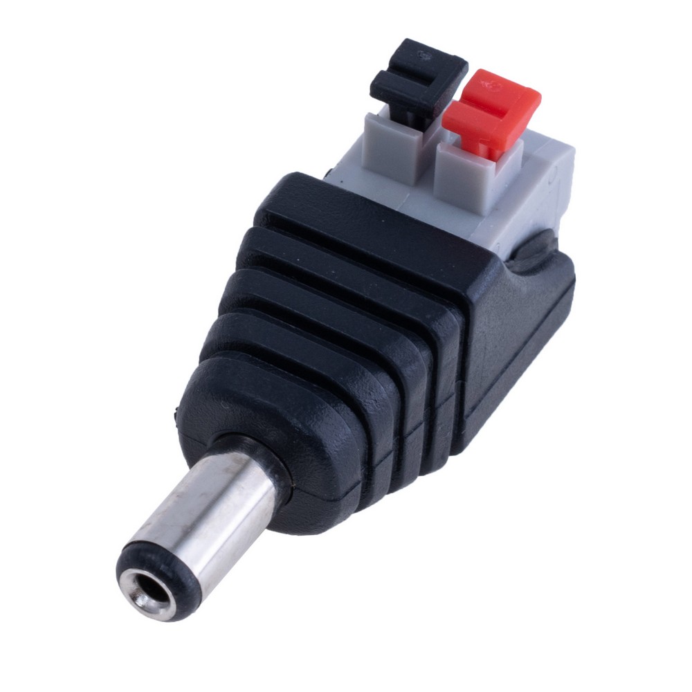 Перехід з клем на 2,1x5,5mm male, DC2.1-T1-B