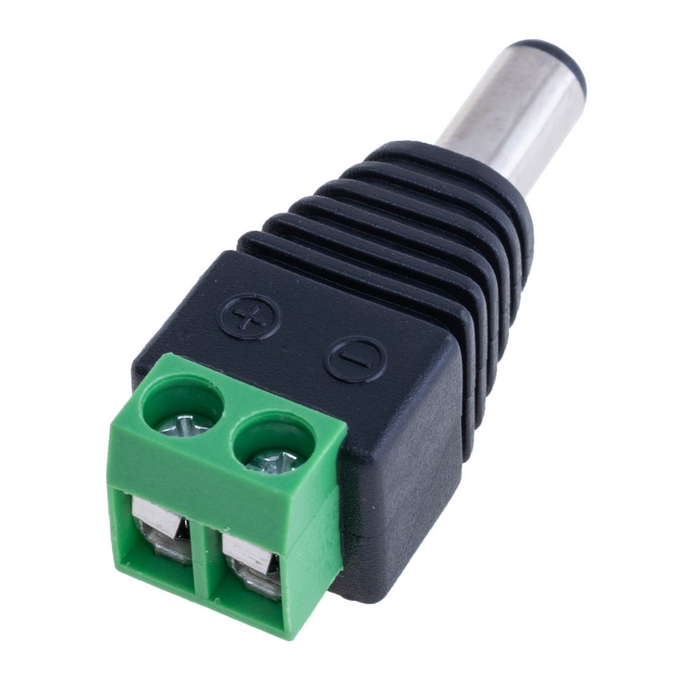 Перехід з клем на 2,1x5,5mm male, DC2.1-T1