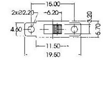 Переключатель движковый 11x6x5mm