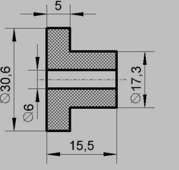 Втулка керамическая под ПЭВ-50   (8ВТ 212.03.01)