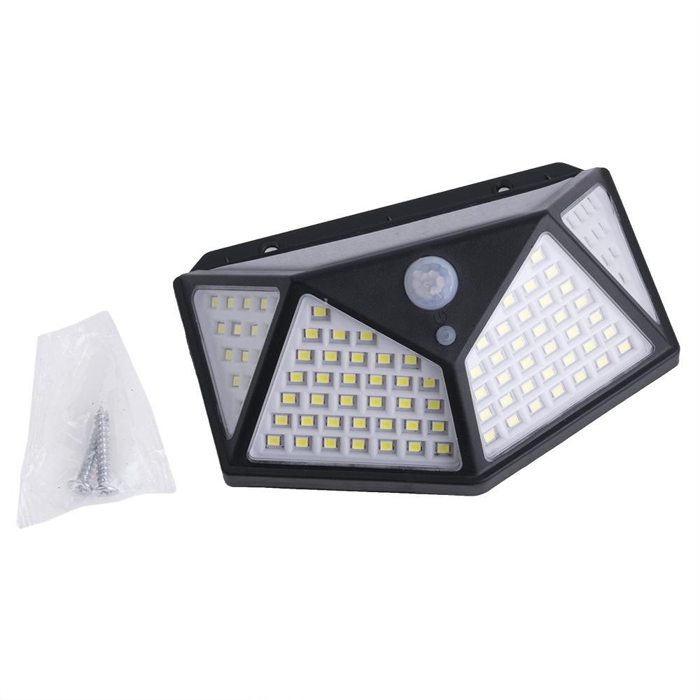 Настенный уличный PIR фонарь 100Leds на солнечной батарее Настенный уличный PIR фонарь 100Leds на солнечной батарее