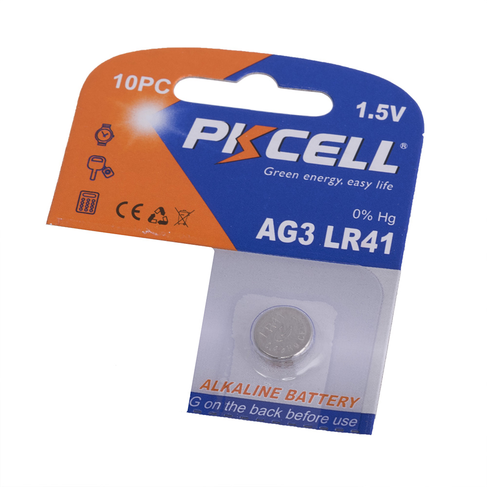 Батарейка PKCELL AG3/LR41 (1.5V) щелочная