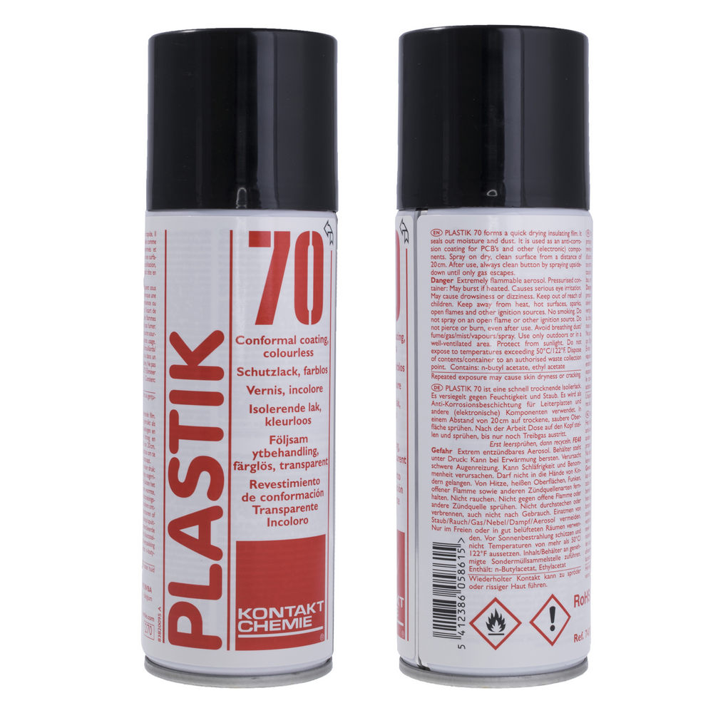 PLASTIK 70 Clear acrylic spray lacquer - 200ml