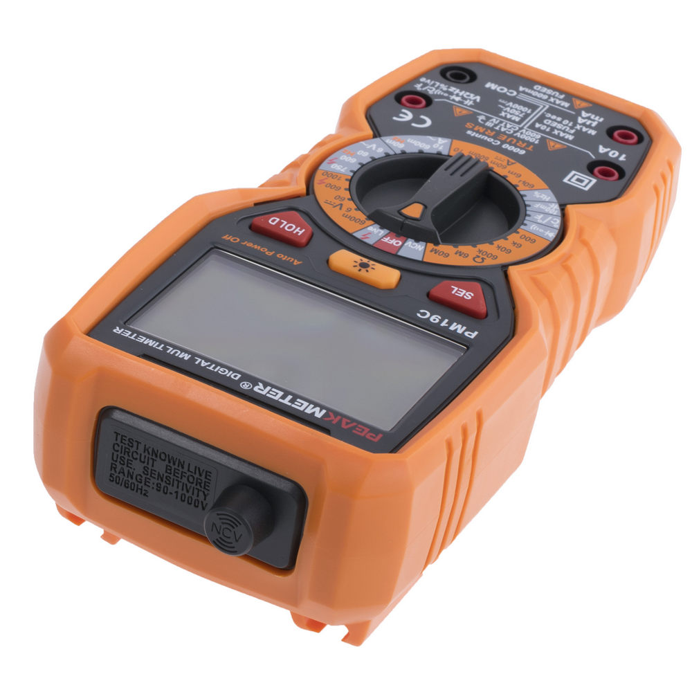 Multimeter PM19C True RMS Peakmeter 6000 Counts