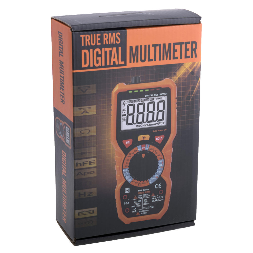 Multimeter PM19C True RMS Peakmeter 6000 Counts