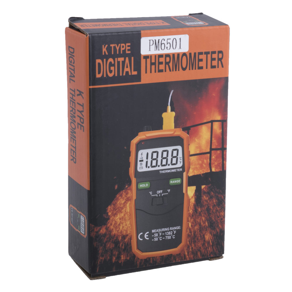 PM6501 Peakmeter Digital kontakt Thermometer