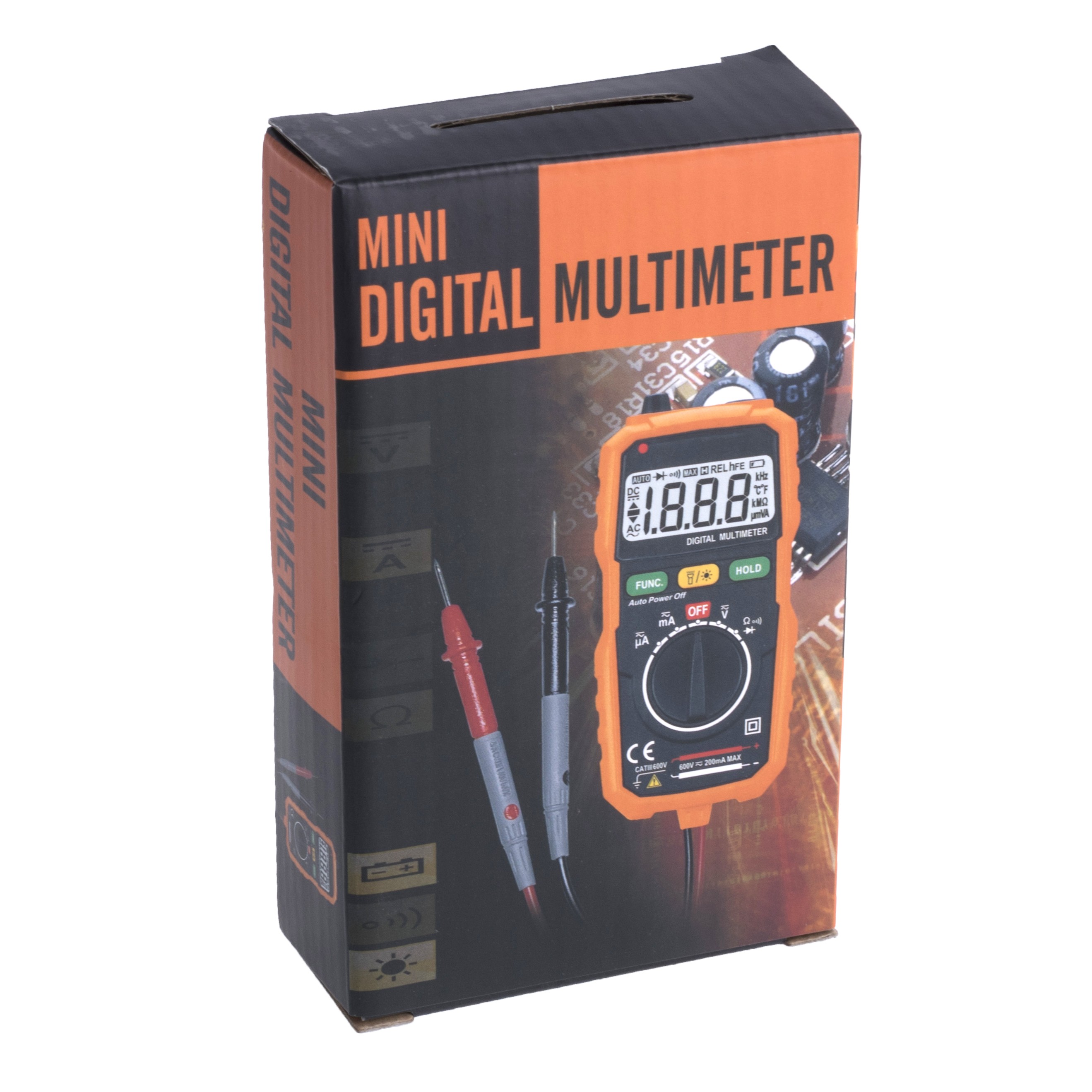 PM8232 Peakmeter Mini Digital Multimeter Auto-ranging NCV Lichtquelle robust