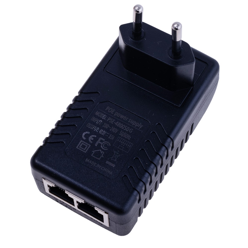 POE адаптер (інжектор) 1Gbit 24W (48V/0,5A) (PSE-480050G)
