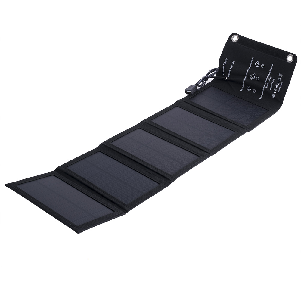 Портативное зарядное устройство 10W 5V на солнечных модулях (FSP-105) Портативное зарядное устройство 10W 5V на солнечных модулях (FSP-105)