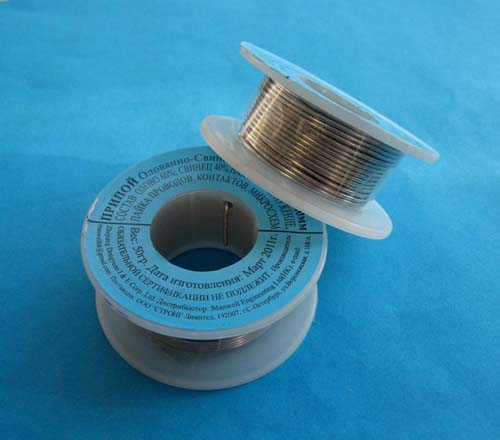 Lötmaterial POS-60 1mm mit Kolophonium Spule 50g. Lötmaterial POS-60 1mm mit Kolophonium Spule 50g.