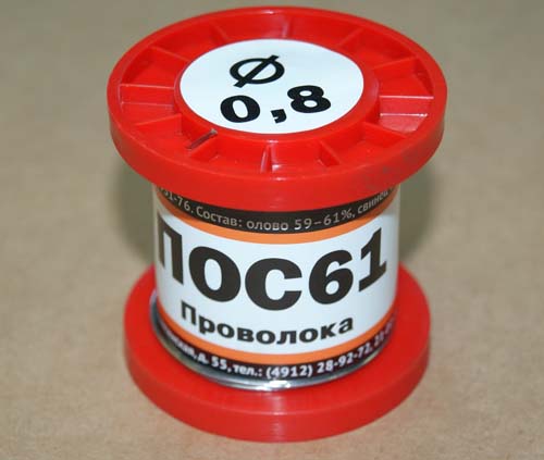 Lötmaterial POS-61 Draht 0.8 Spule 200g. Lötmaterial POS-61 Draht 0.8 Spule 200g.