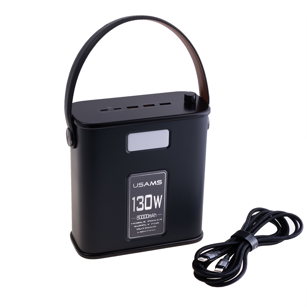 Power Station 130W (80000mAh) US-CD196 чорний (USAMS)