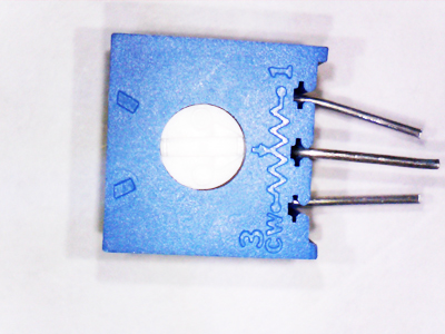 1 MOhm (Potentiometer Trimmer Ausfuhrungs-, Einstellung seitlich; 10x10x4,5mm)