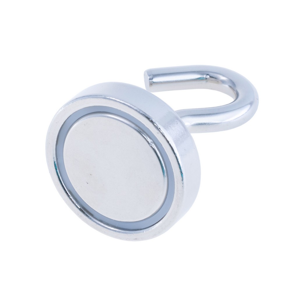 Магніт Pot Magnet with hook, N38, Ni coating, Magnetized, NE32