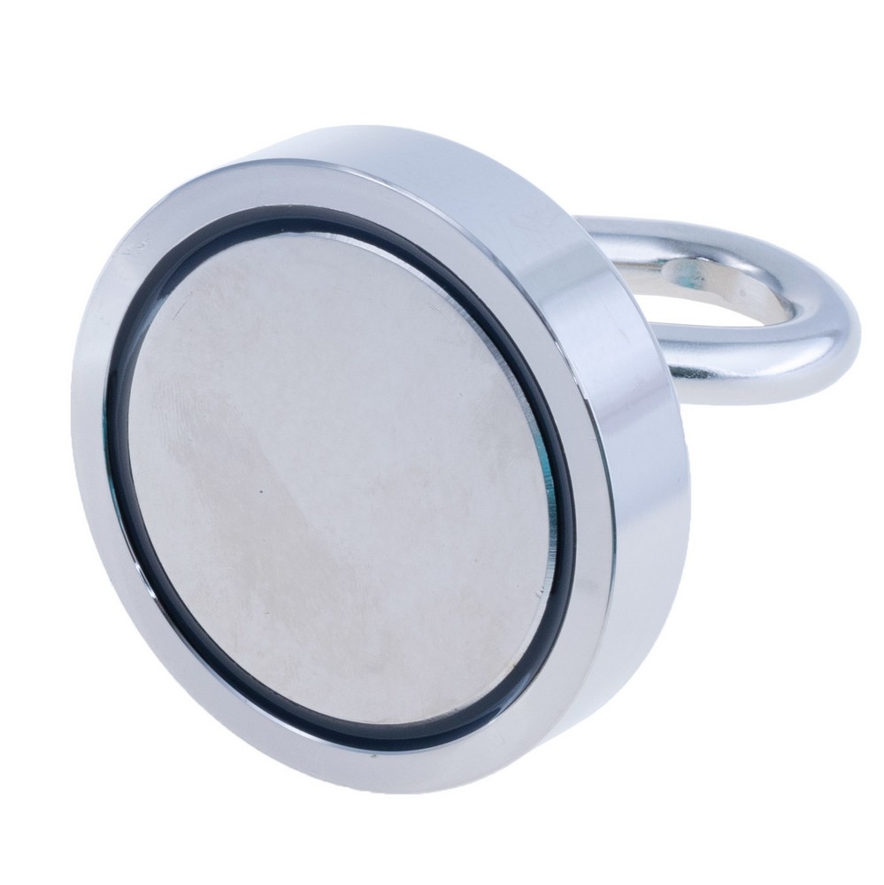 Магніт Pot Magnet with hook, N38, Ni coating, Magnetized, NE70