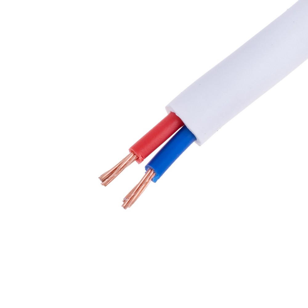 Провід плоский 2x1mm² одножильний в білій оболонці 18AWG (PVC, 2 x 32xD0.2mm) чорний, червоний Провід плоский 2x1mm² одножильний в білій оболонці 18AWG (PVC, 2 x 32xD0.2mm) чорний, червоний