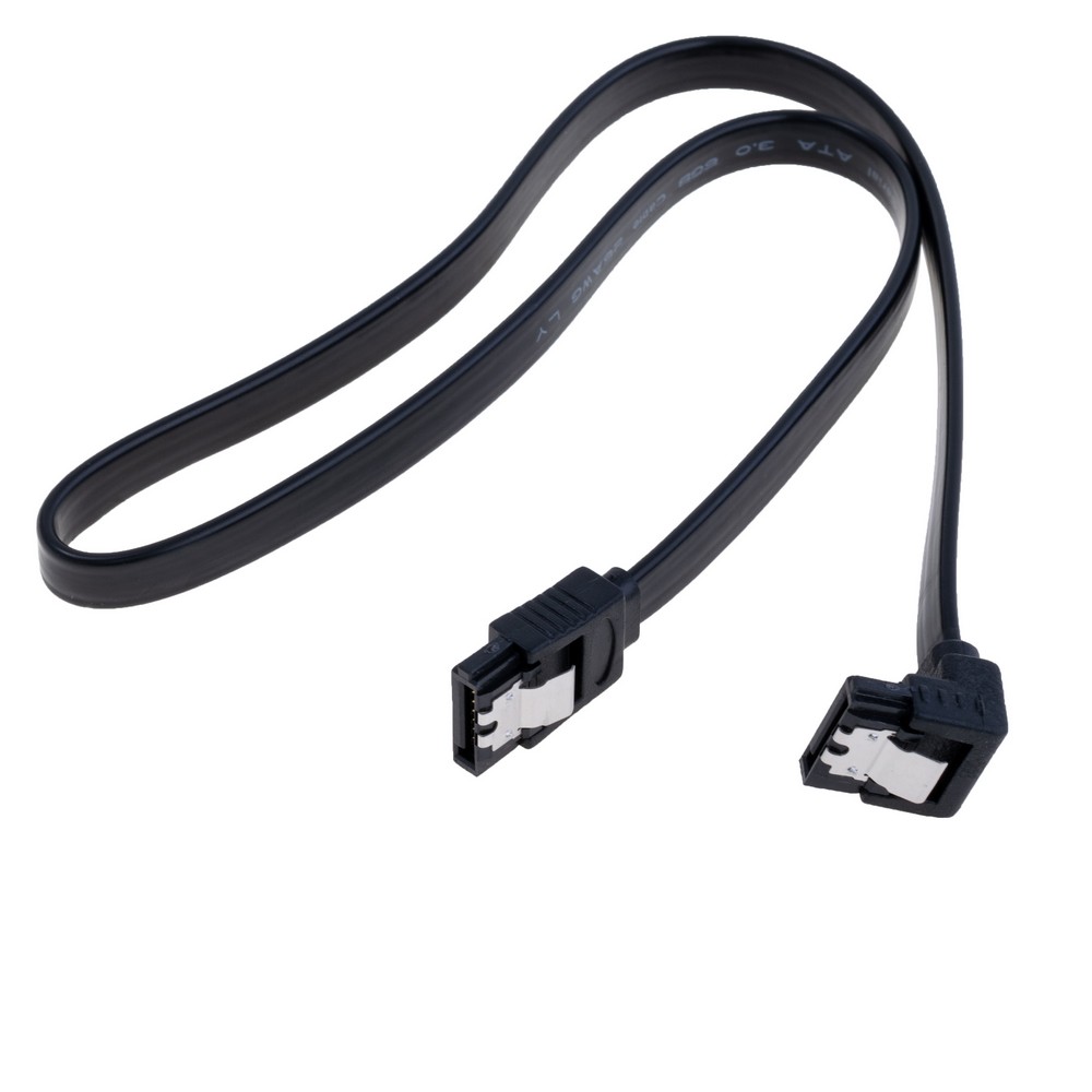 Kabel SATA3.0 gewinkelt eine Seite, schwarz YiChen