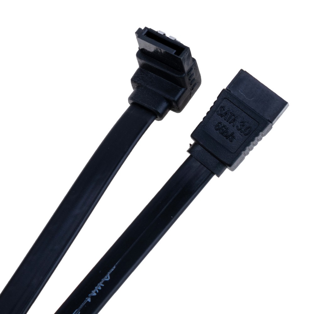 Kabel SATA3.0 gewinkelt eine Seite, schwarz YiChen
