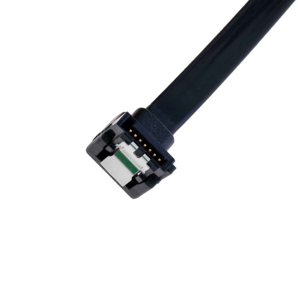 Kabel SATA3.0 gewinkelt eine Seite, schwarz YiChen