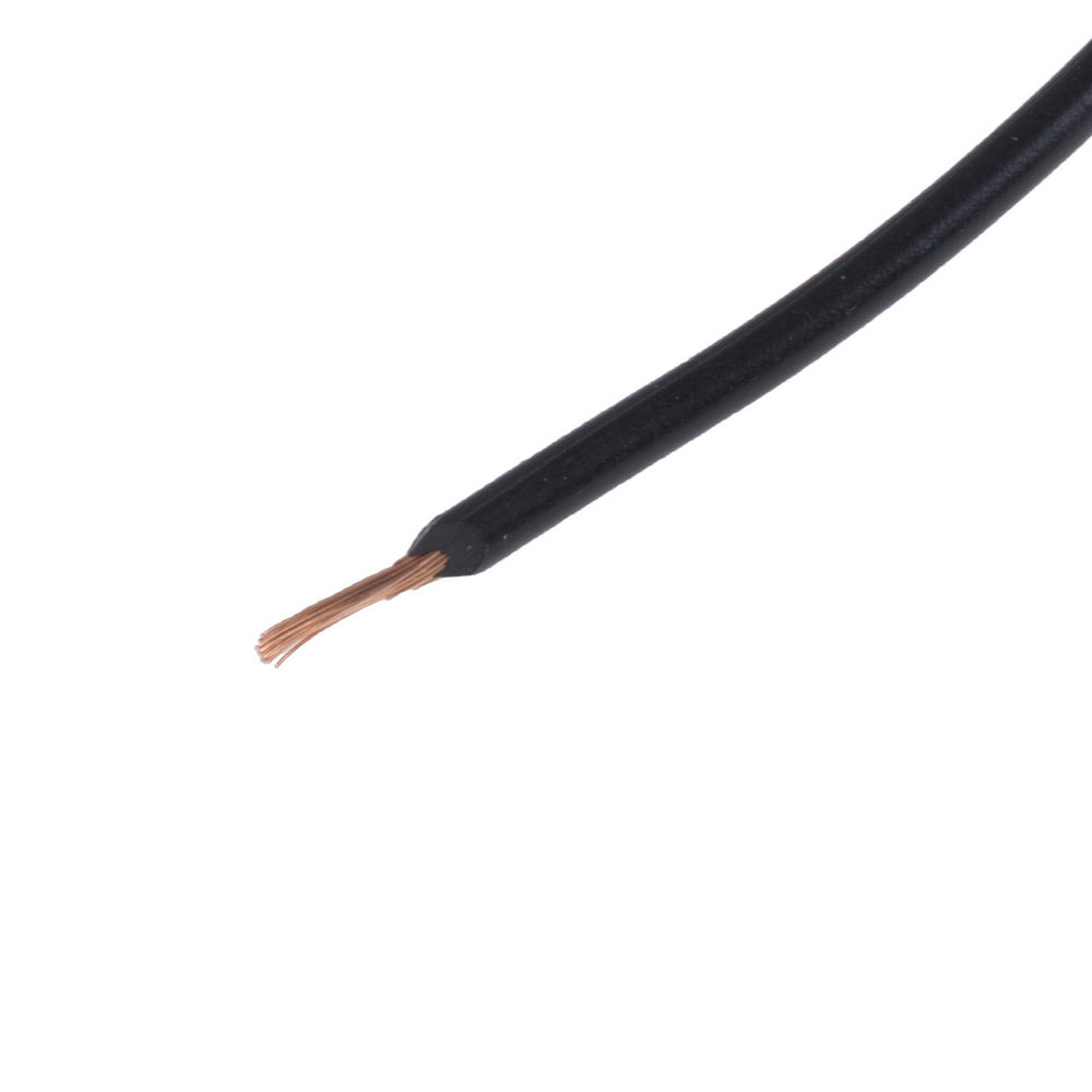 Провод многожильный 0,12мм2 (7xD0,15мм, медь) черный, PVC (AVR0.12-7/0.15-CU-B)