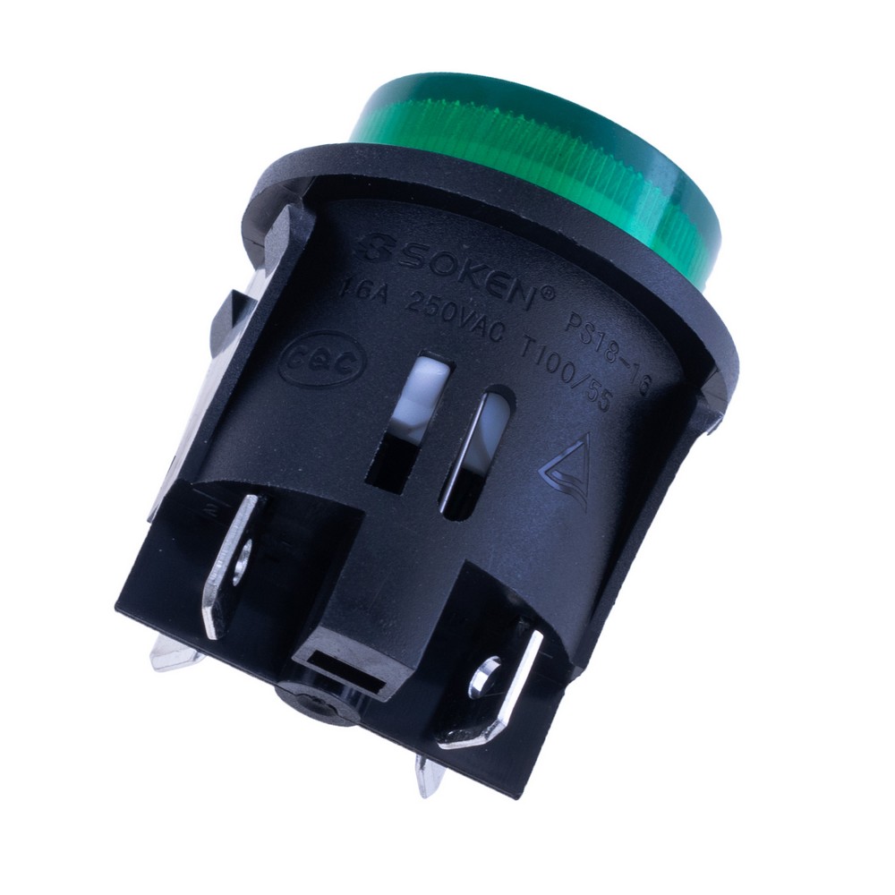 Кнопка PS18-16N-2 green