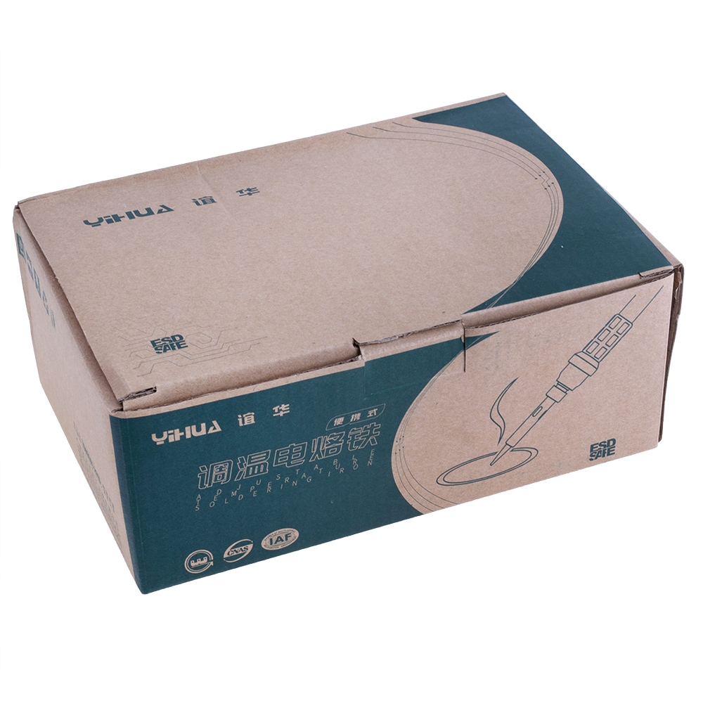 Yihua 908+ 65W Lötkolben Regelbare Tragbare Mini-Lötstation 200…480ﹾC Ablage