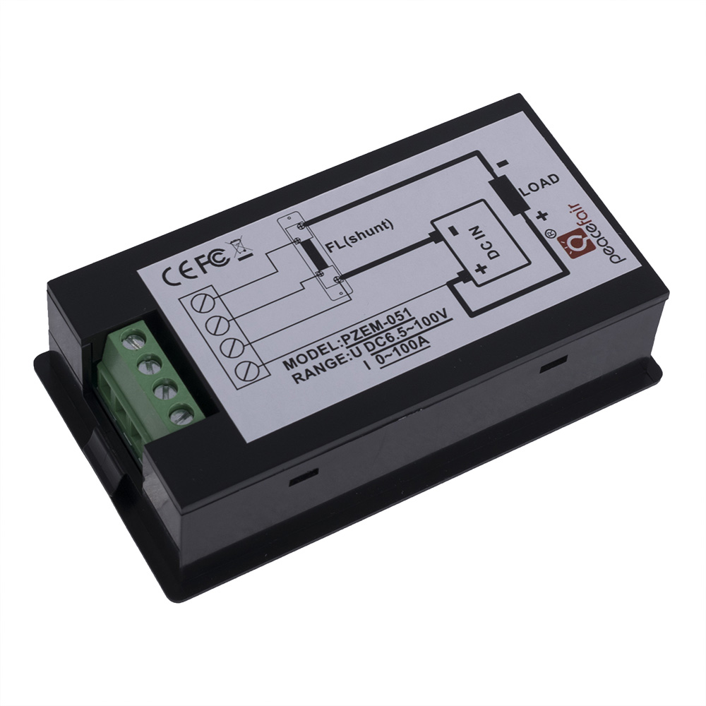 PZEM-051 DC Einbau-LCD-Panel-Meter CG 0-100A