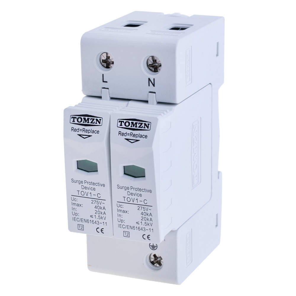 Überspannungsschutzgerät 2P AC TOV1-C 275V TOMZN Überspannungsschutzgerät 2P AC TOV1-C 275V TOMZN