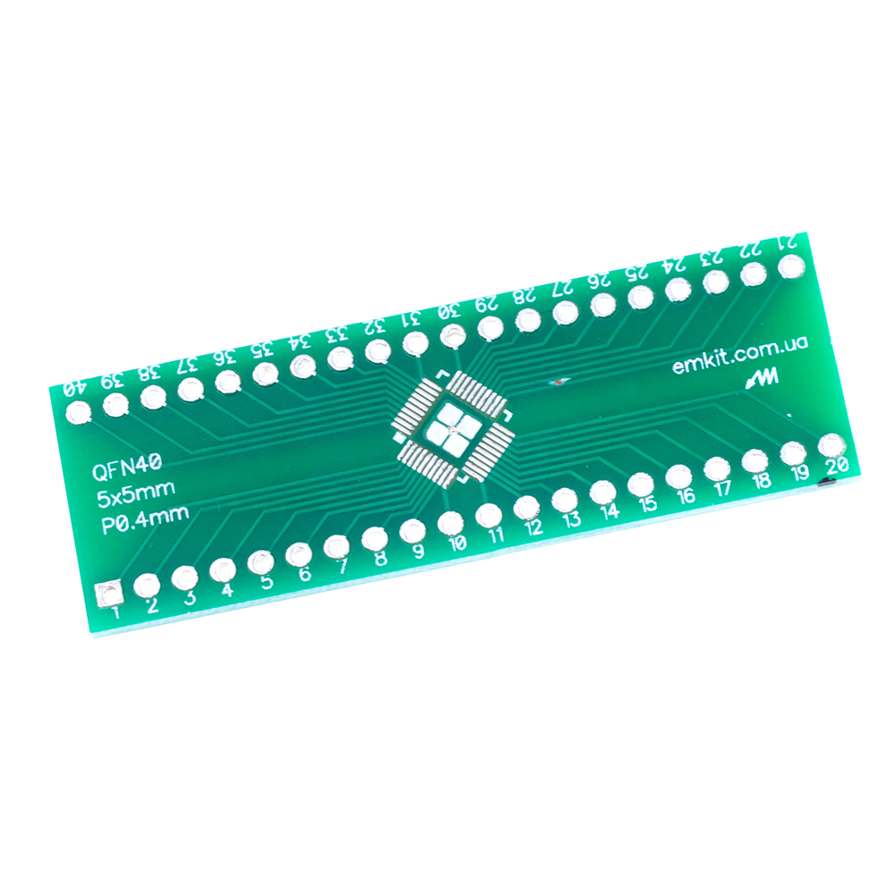 Плата перехідник QFN40_0.5/0.4mm