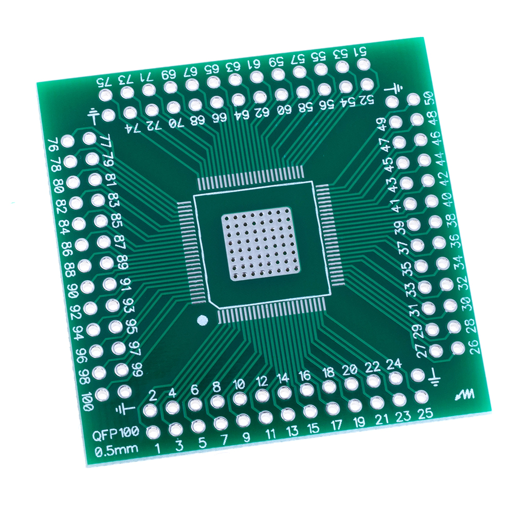 Плата перехідник QFP100_0.5mm Плата перехідник QFP100_0.5mm
