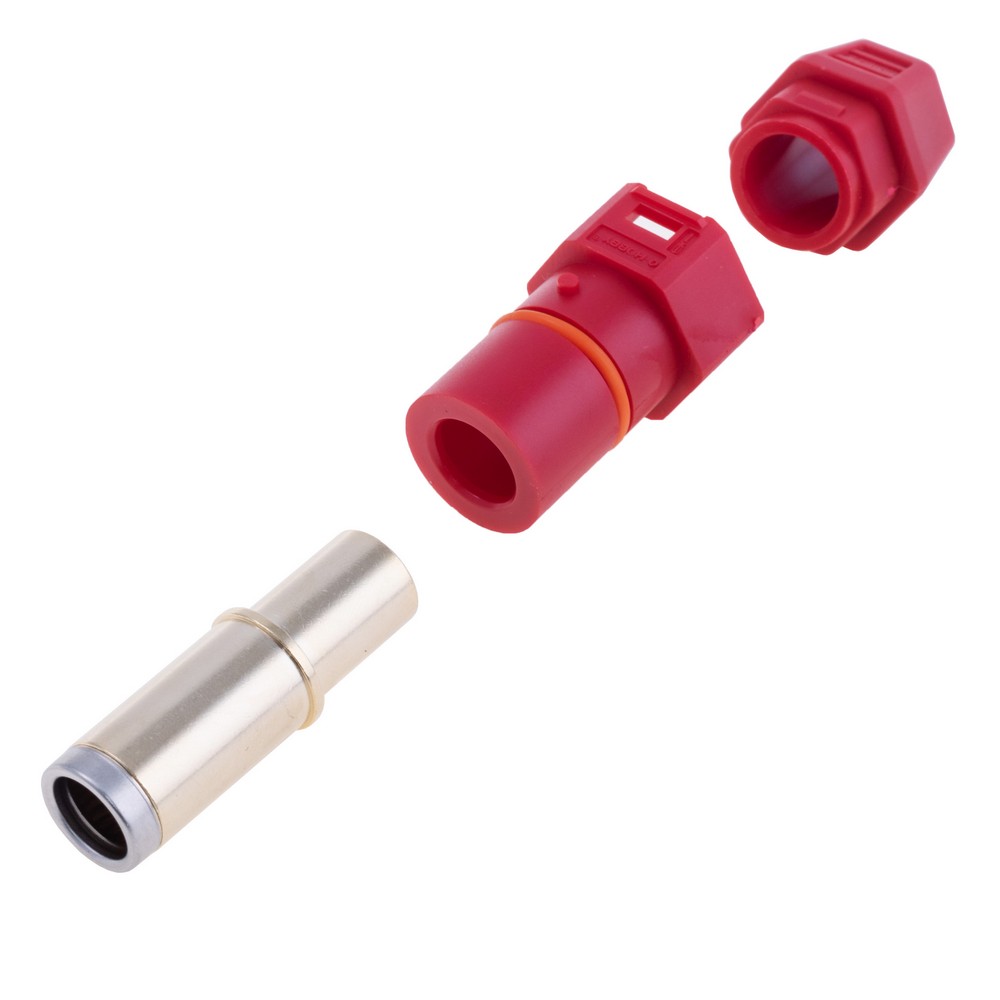 QS10H роз'єм (QS, мама, червоний, під обжим)