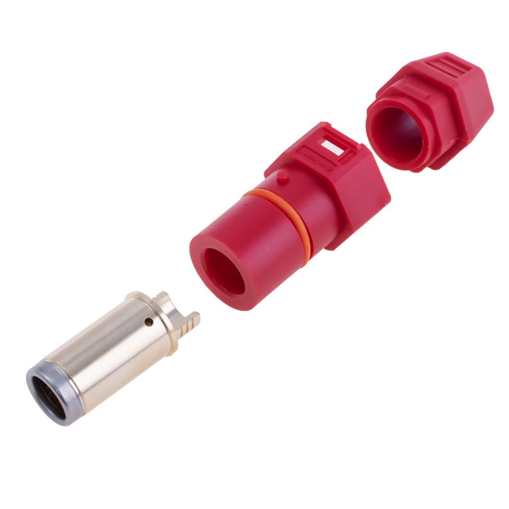 QS10H роз'єм (QS,  мама, червоний, під пайку)