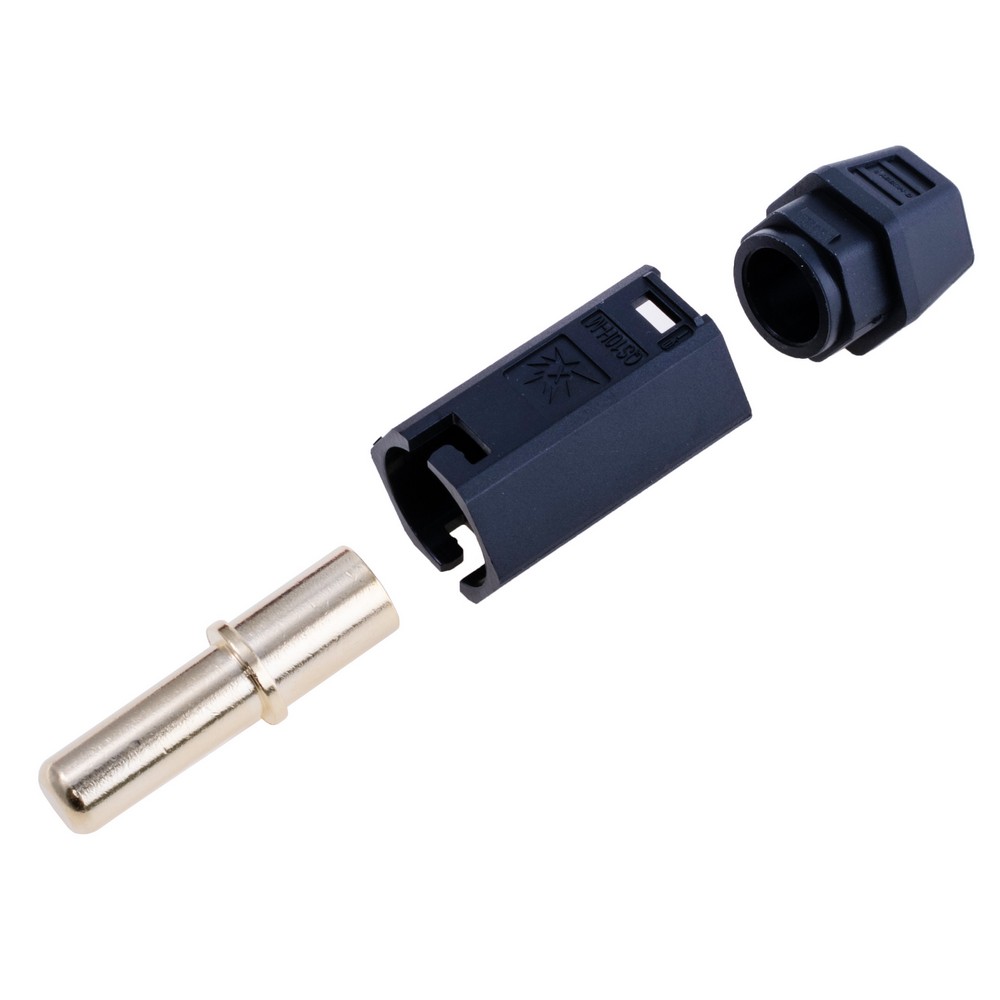 QS10H роз'єм (QS, тато, чорний, під обжим)