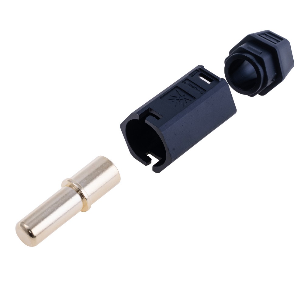 QS12H роз'єм (QS, тато, чорний, під обжим)