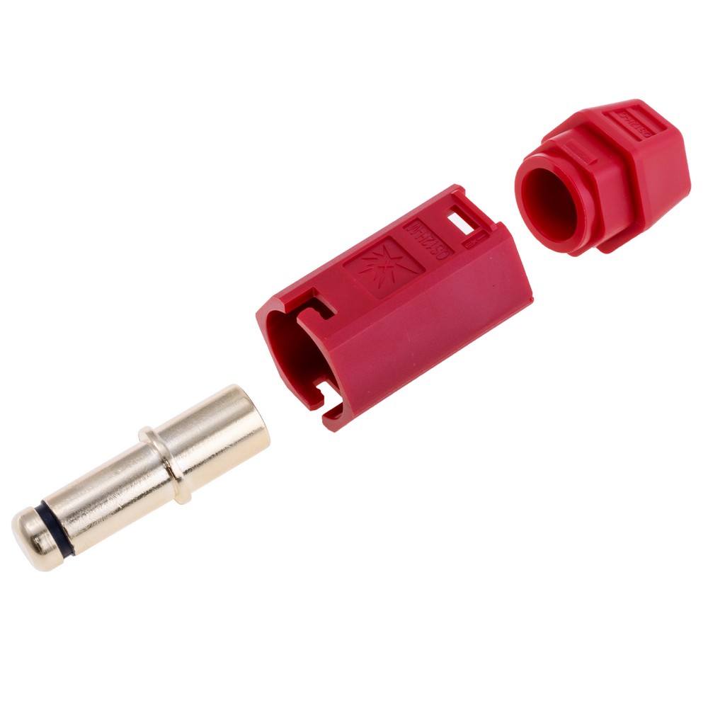 QS12H роз'єм (QS, тато, червоний, під обжим)