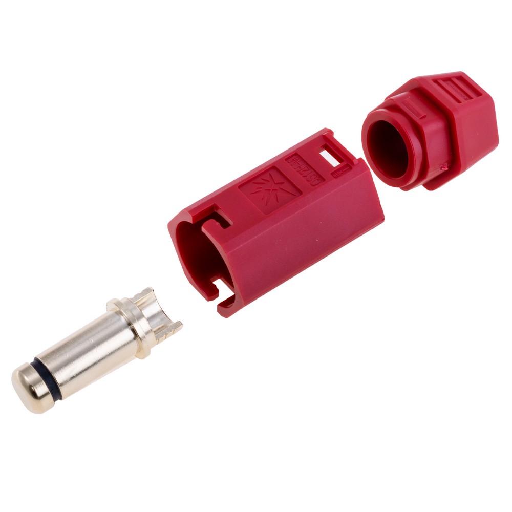 QS12H роз'єм (QS,  тато, червоний, під пайку)