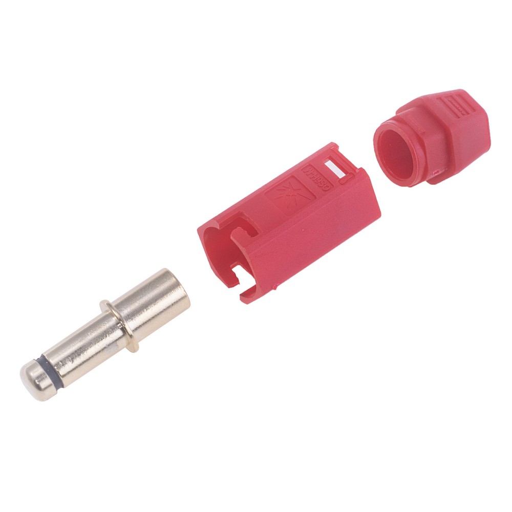 QS6H роз'єм (QS,  тато, червоний, під обжим)