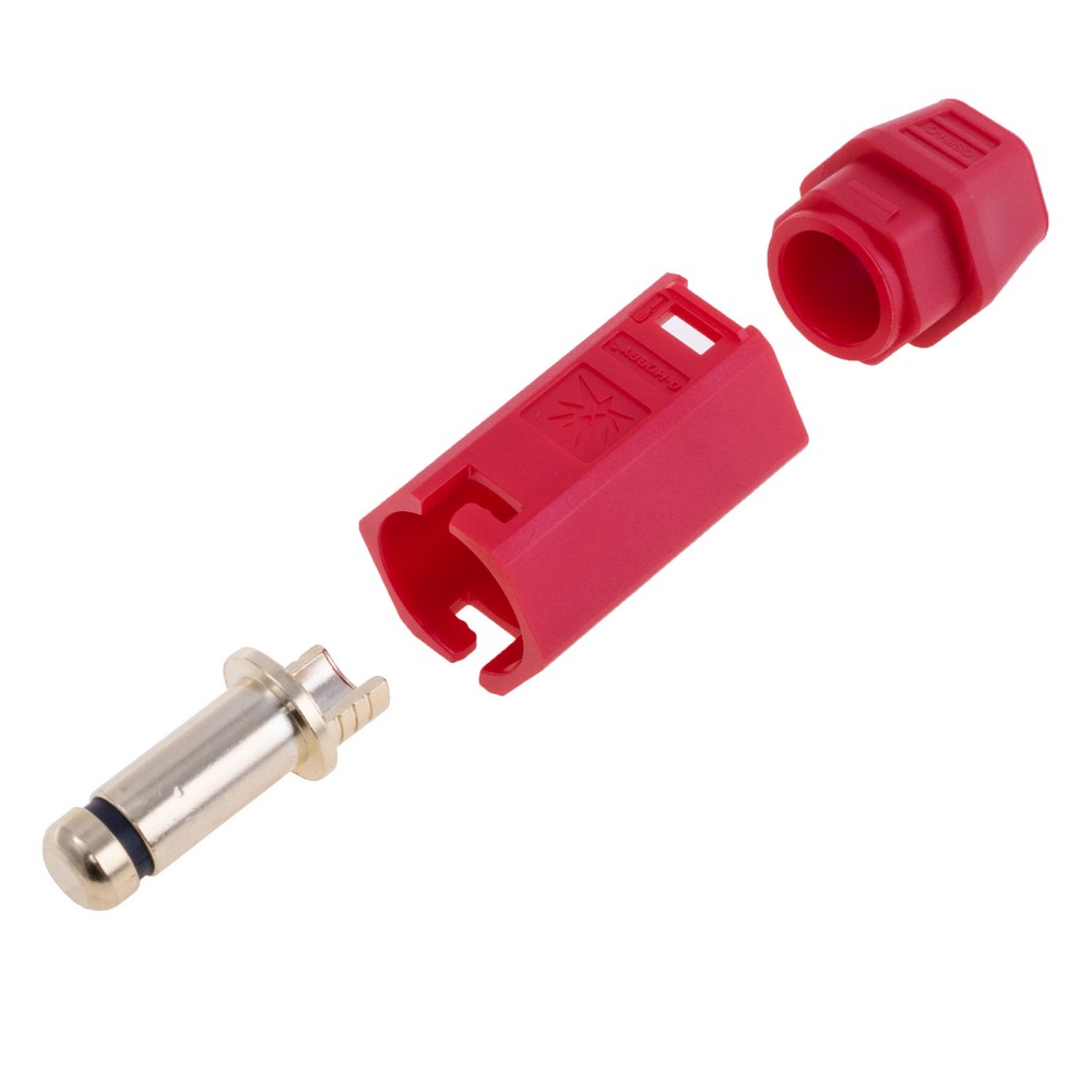 QS8H роз'єм (QS,  тато, червоний, під пайку)