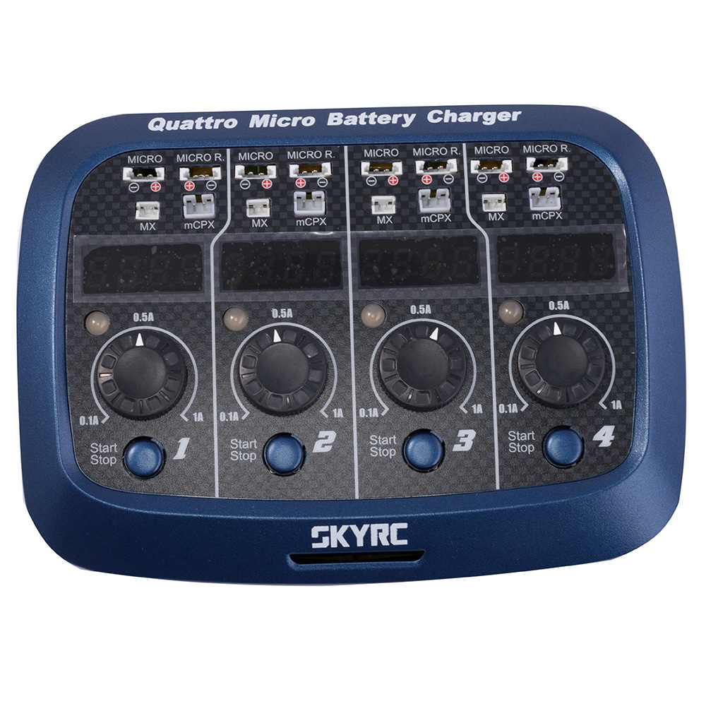 SkyRC Quattro Mikro Ladegerät SK-100079 AC/DC 4*1S LiPo 1A SkyRC Quattro Mikro Ladegerät SK-100079 AC/DC 4*1S LiPo 1A