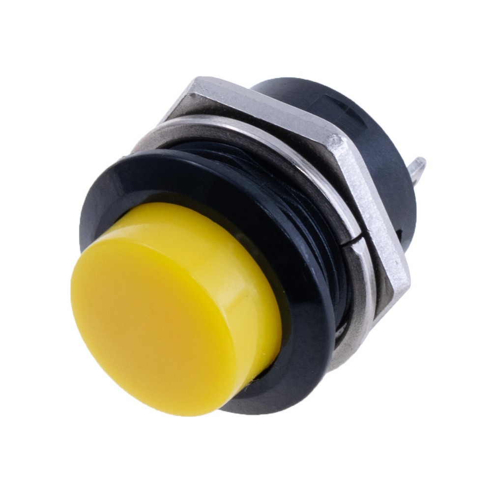 Кнопка без фіксації, R13-507 Yellow Button