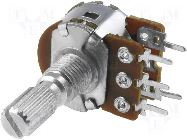 R16 5kOhm linear mono mit Schalter, Kohlenstoff- (CTR, R16600NS-B5K) R16 5kOhm linear mono mit Schalter, Kohlenstoff- (CTR, R16600NS-B5K)