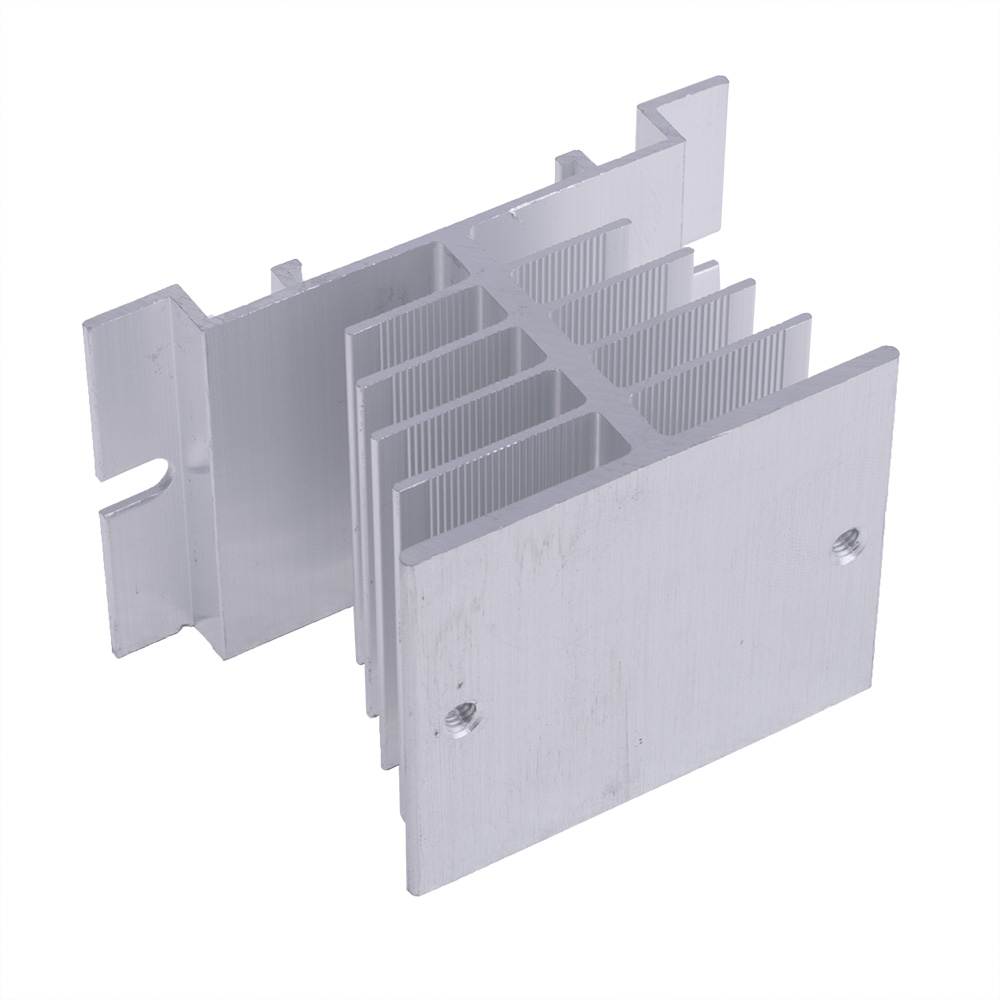 Радиатор к однофазным реле 10A-40A (size S: 80x50x50мм, цвет алюминий)