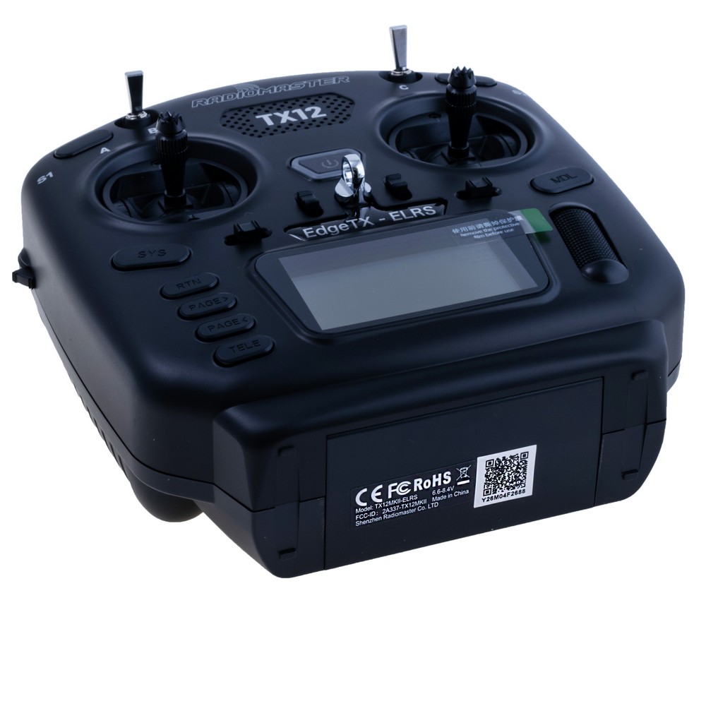 Steuersender RadioMaster TX12 MKII, Mode 2, ELRS 2.4 Steuersender RadioMaster TX12 MKII, Mode 2, ELRS 2.4