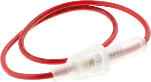 Halter der Sicherung für Kabel für 5x20mm Bajonett, weiß (R3-48) Halter der Sicherung für Kabel für 5x20mm Bajonett, weiß (R3-48)