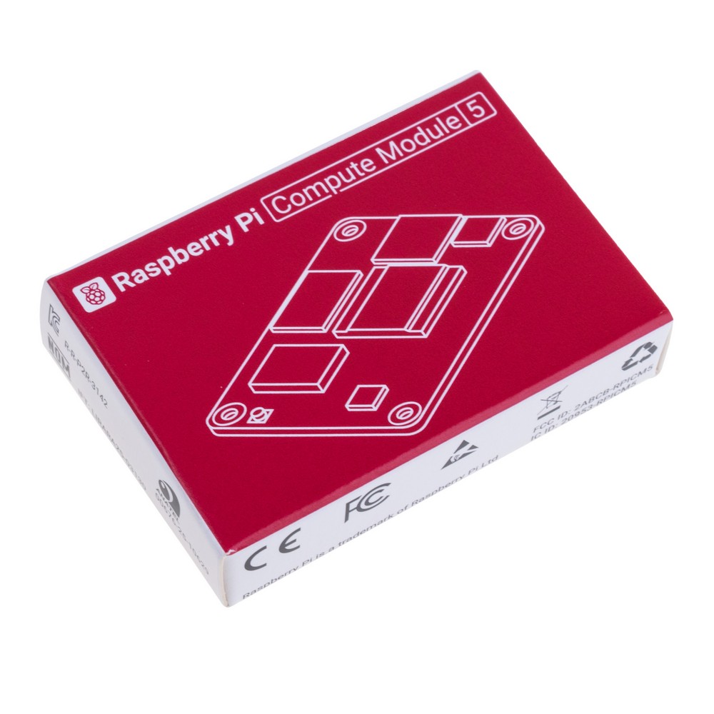 Raspberry Pi Compute Module 5 "CM5", 16GB RAM/16GB eMMC, ohne Wi-Fi CM5016016